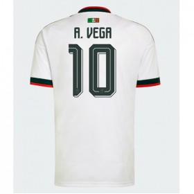Mexiko Alexis Vega #10 Borta Kläder VM 2026 Kortärmad